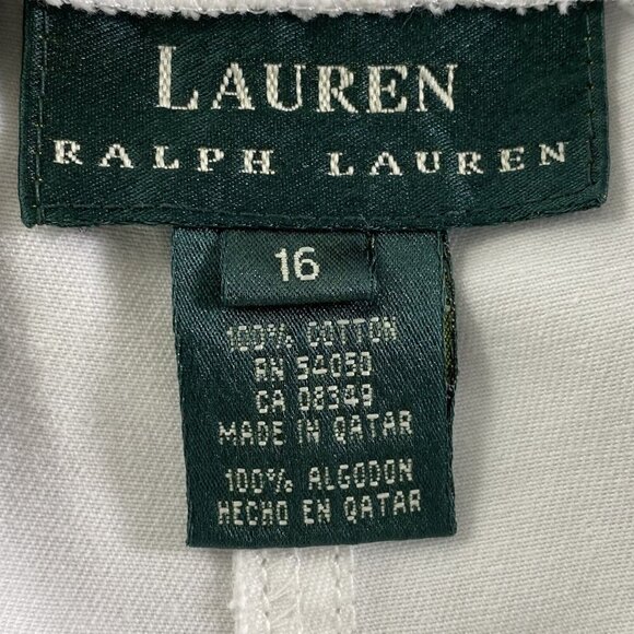 RALPH LAUREN Women Shorts Sz 16 White 6" Inseam Summer Outdoors Sports 77-35 - Picture 8 of 11